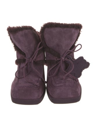 Burberry Suede Mules