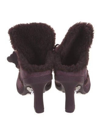 Burberry Suede Mules