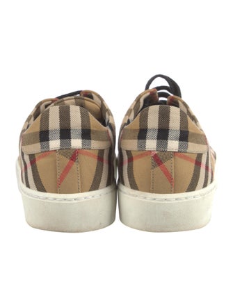 Burberry Rainbow Check Canvas Sneakers