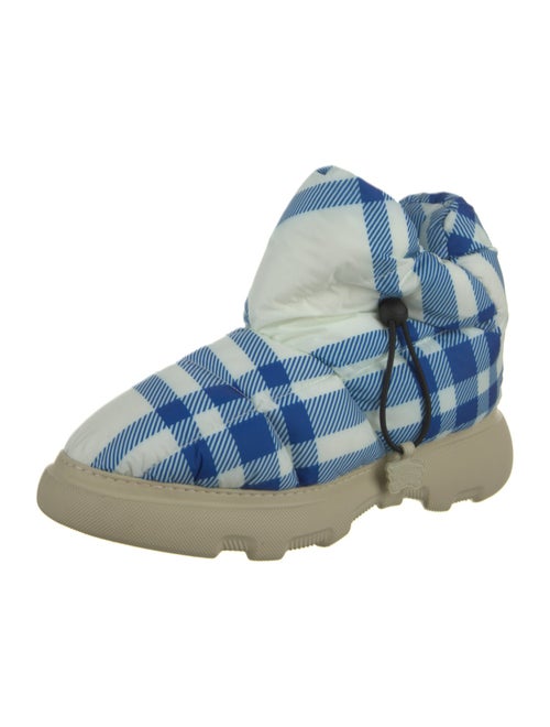 Burberry Rubber Plaid Print Rain Boots
