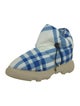Burberry Rubber Plaid Print Rain Boots