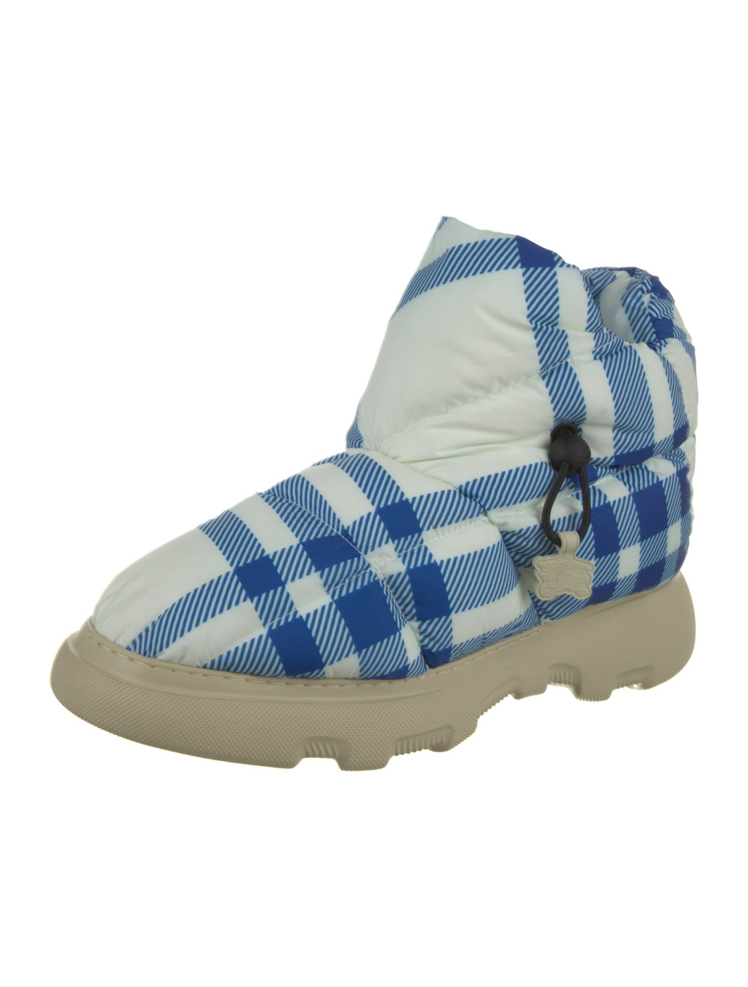 Burberry Rubber Plaid Print Rain Boots