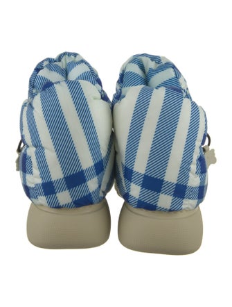 Burberry Rubber Plaid Print Rain Boots