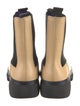 Burberry Leather Colorblock Pattern Chelsea Boots