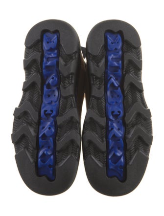 Burberry Leather Colorblock Pattern Chelsea Boots