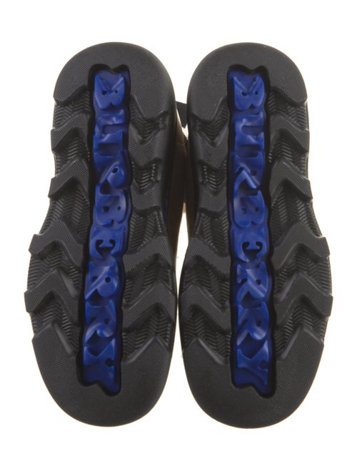 Burberry Leather Colorblock Pattern Chelsea Boots