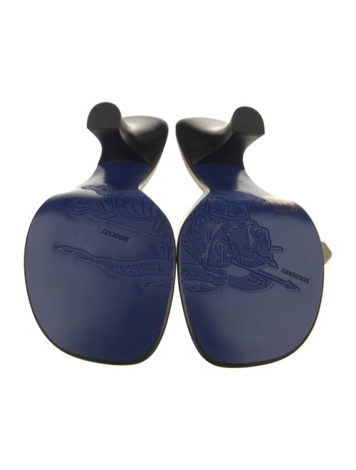 Burberry Leather Animal Print Slides