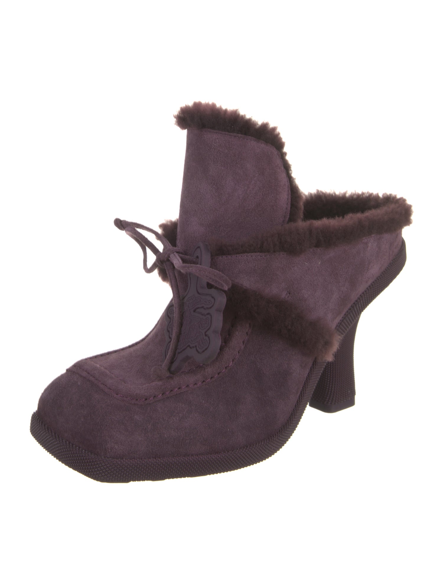 Burberry Shearling Mules