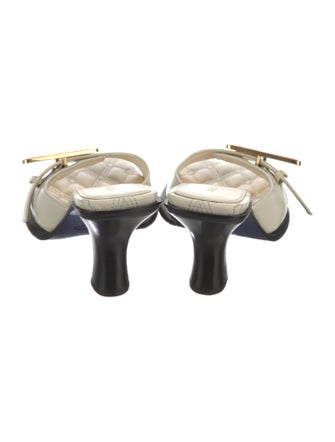 Burberry Leather Slides