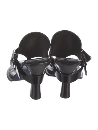 Burberry Leather T-Strap Sandals