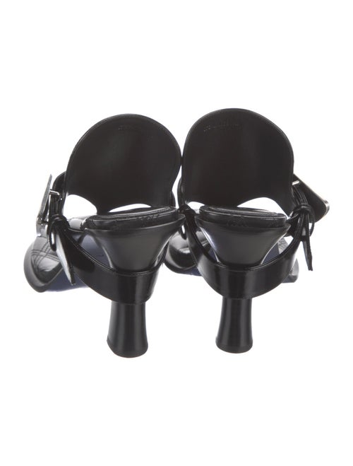 Burberry Leather T-Strap Sandals