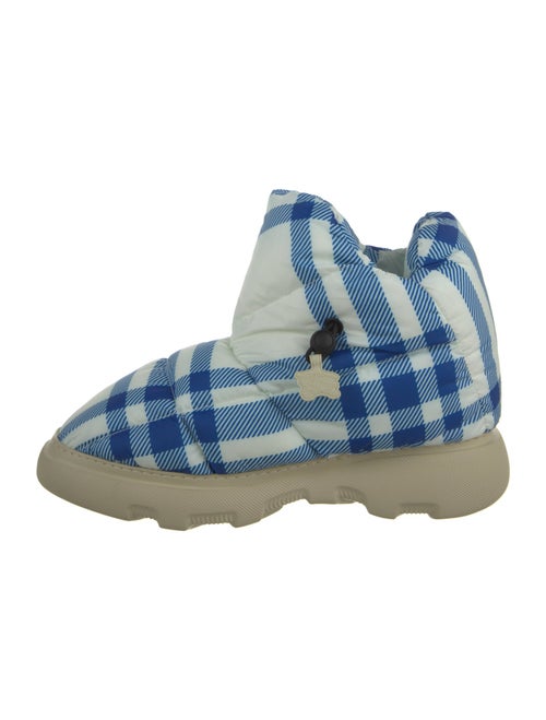 Burberry Rubber Plaid Print Rain Boots