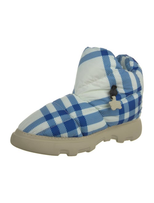 Burberry Rubber Plaid Print Rain Boots