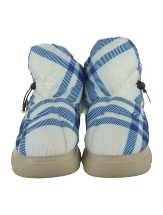 Burberry Rubber Plaid Print Rain Boots