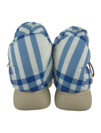 Burberry Rubber Plaid Print Rain Boots