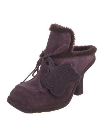 Burberry Shearling Mules