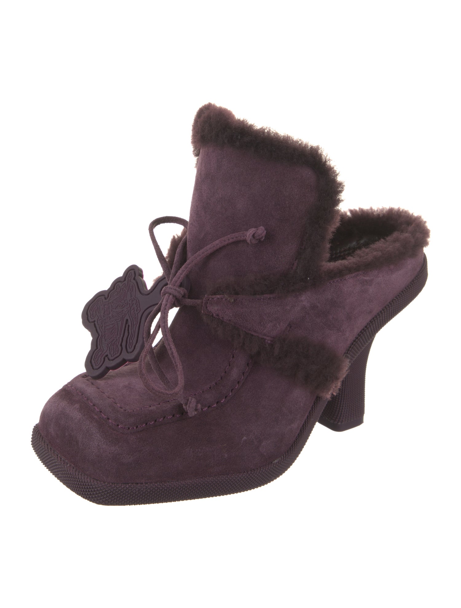 Burberry Shearling Mules