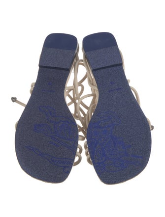 Burberry Leather Gladiator Sandals