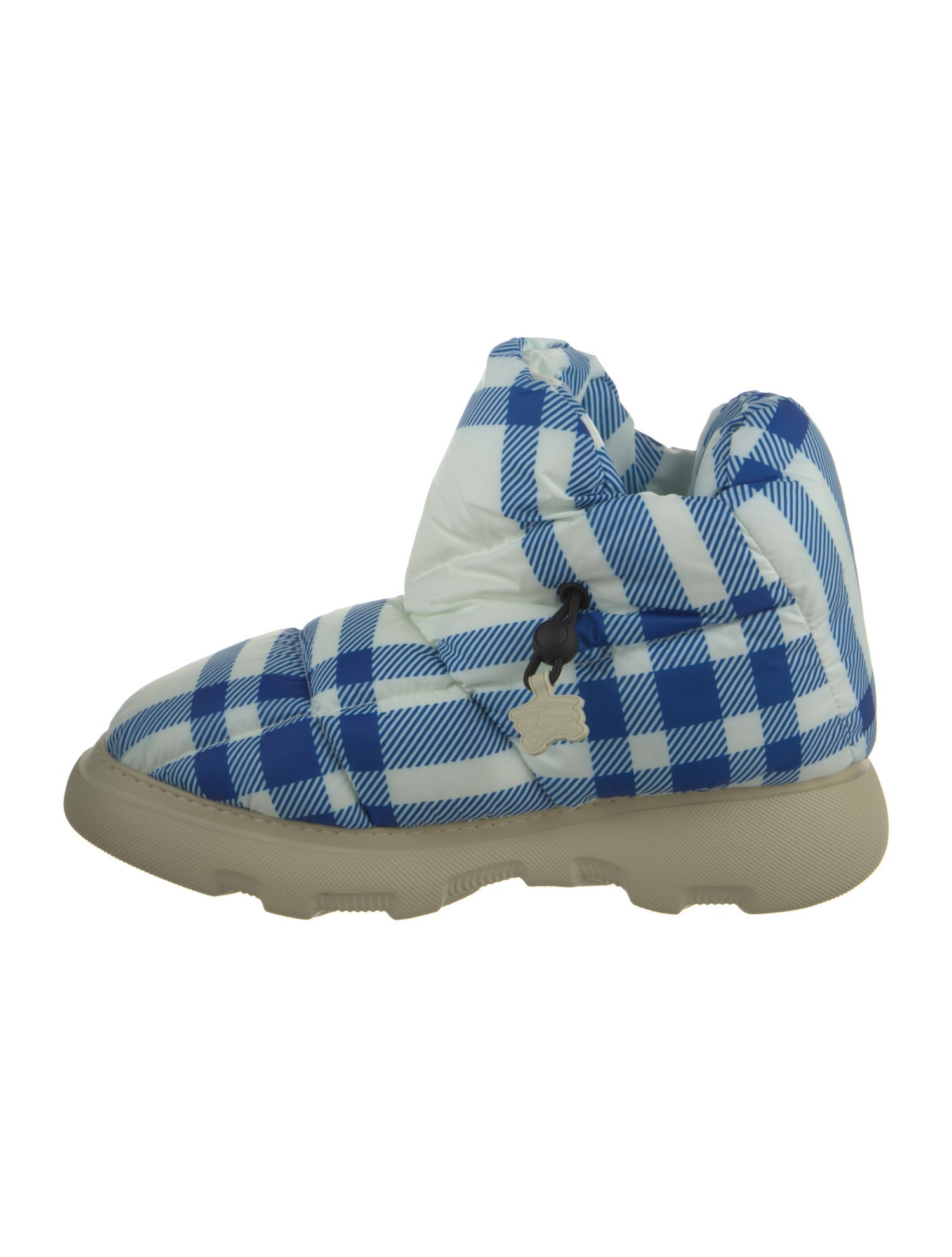 Burberry Rubber Plaid Print Rain Boots