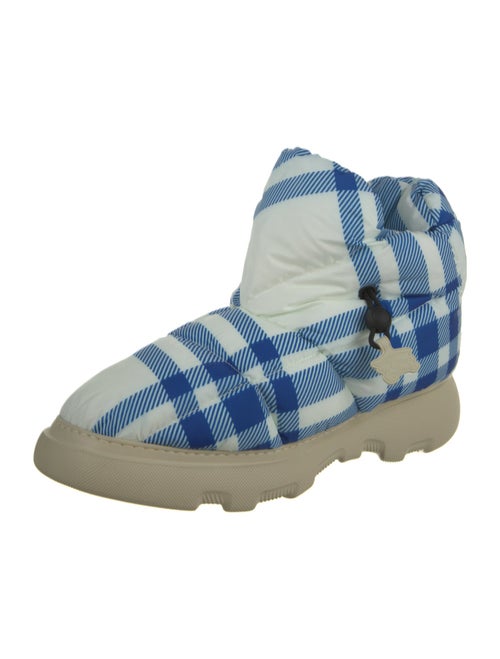 Burberry Rubber Plaid Print Rain Boots