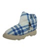 Burberry Rubber Plaid Print Rain Boots