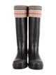 Burberry Nova Check Pattern Rubber Rain Boots