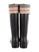 Burberry Nova Check Pattern Rubber Rain Boots