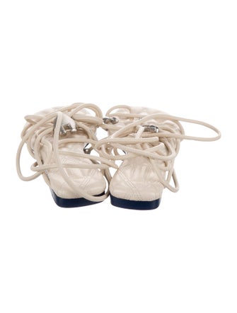 Burberry Leather Gladiator Sandals