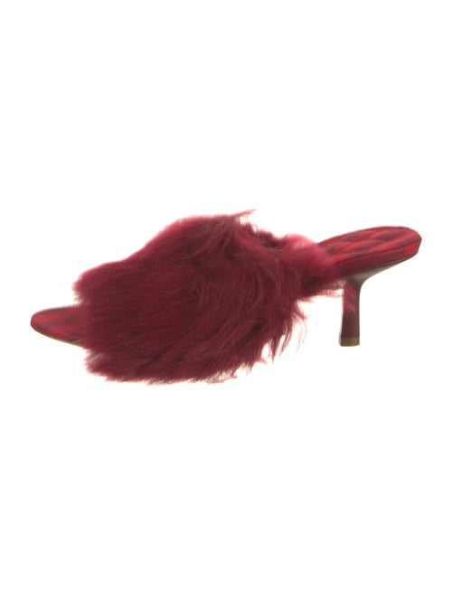 Burberry Faux Fur Slides