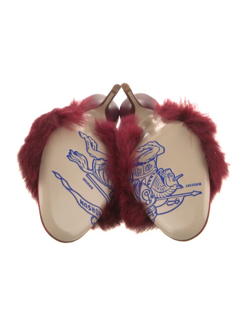 Burberry Faux Fur Slides