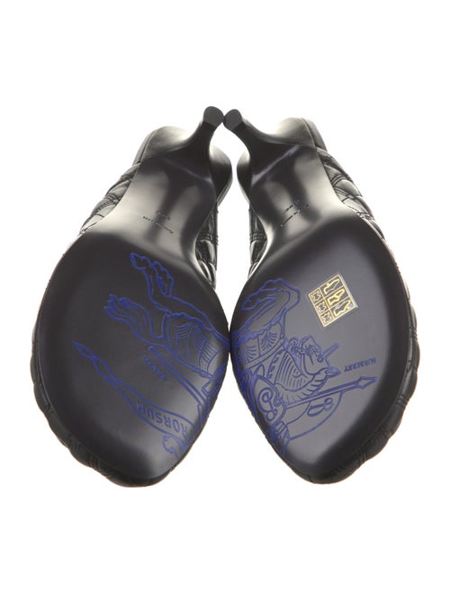 Burberry Leather Printed Mules