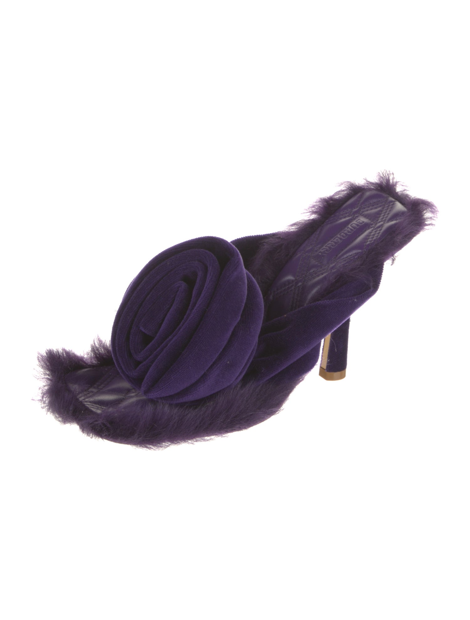 Burberry Velvet Slingback Sandals