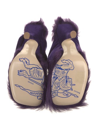 Burberry Velvet Slingback Sandals