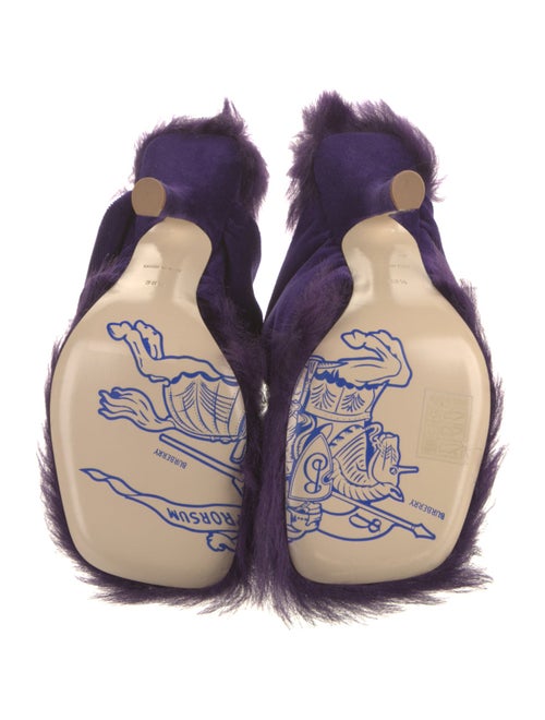 Burberry Velvet Slingback Sandals