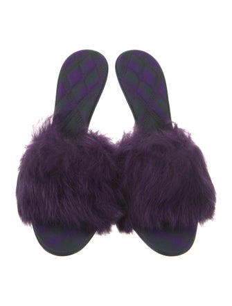 Burberry Leather Slides