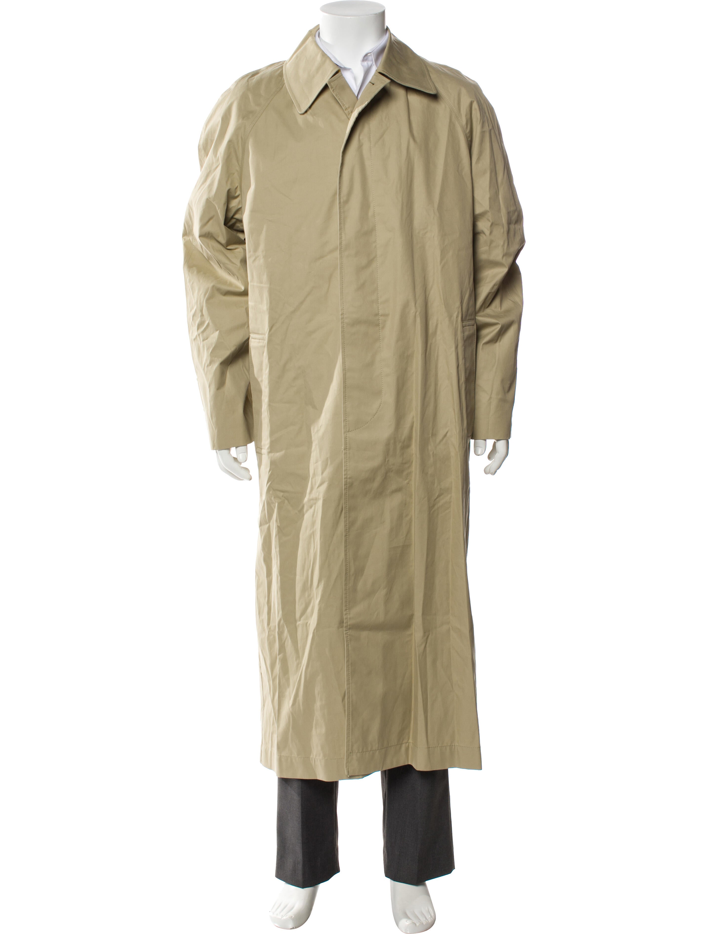 Burberry Plaid Print Trench Coat