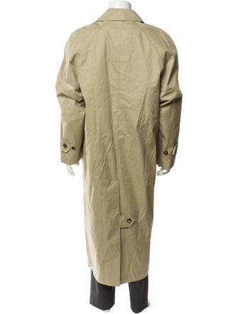 Burberry Plaid Print Trench Coat