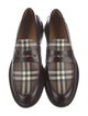 Burberry Leather Printed Loafers