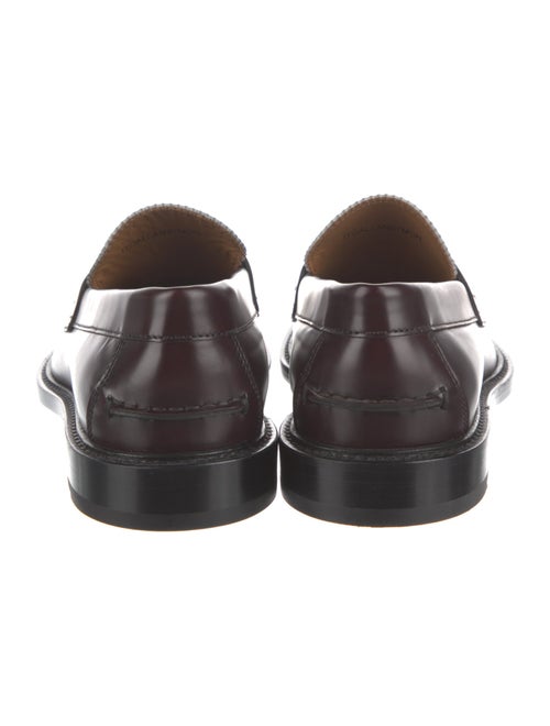 Burberry Leather Printed Loafers