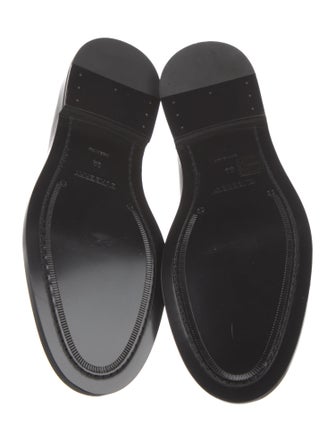 Burberry Leather Printed Loafers
