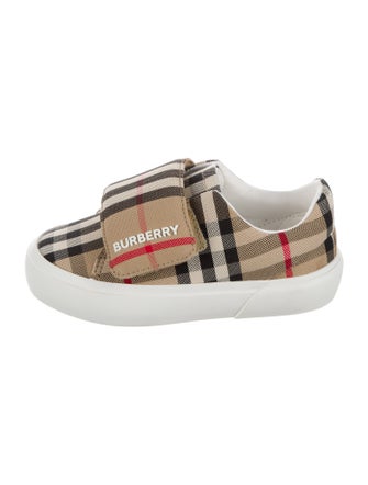 Burberry Boys' Check Low Top Sneakers