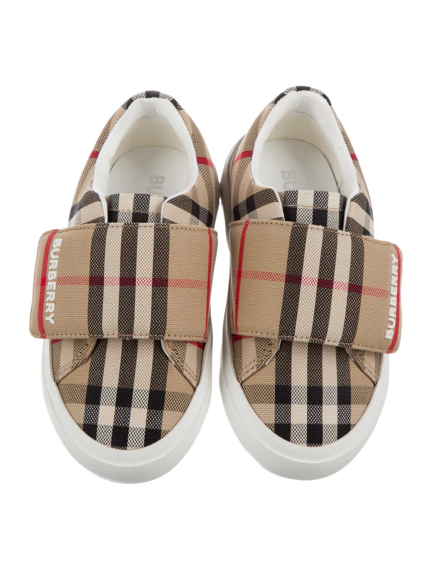 Burberry Boys' Check Low Top Sneakers