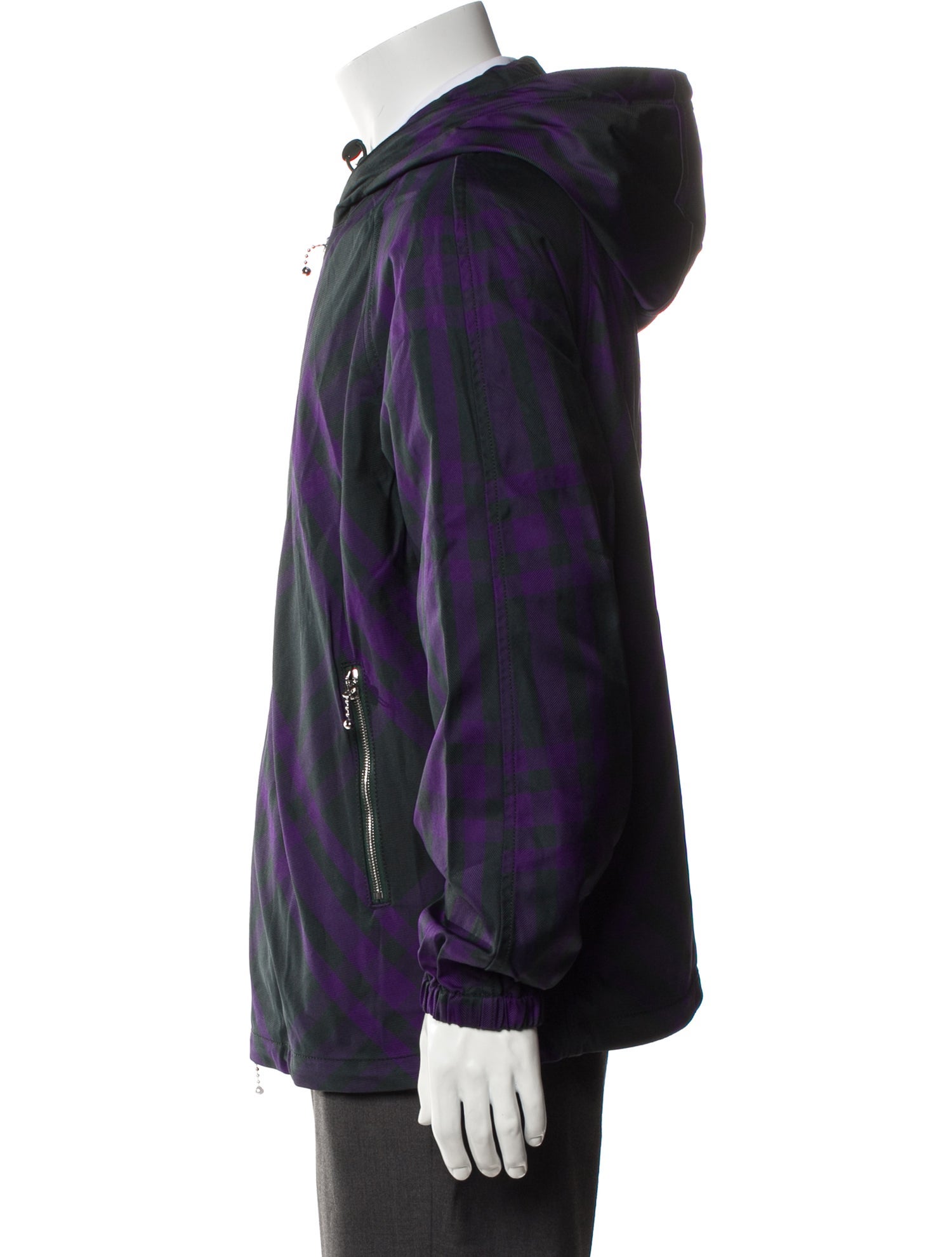 Burberry Plaid Print Jacket