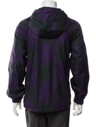 Burberry Plaid Print Jacket