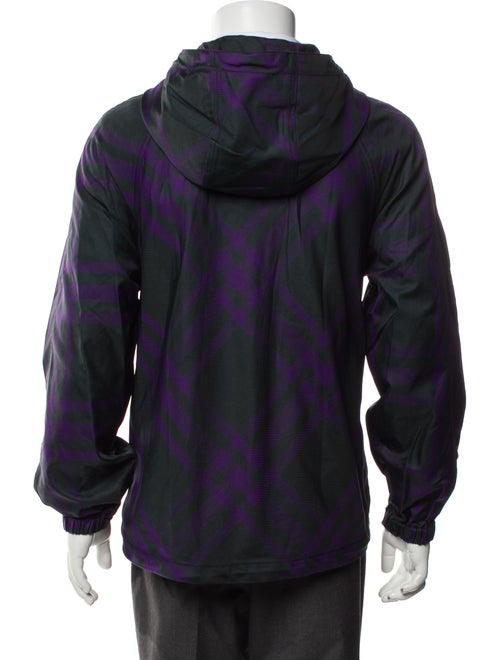 Burberry Plaid Print Jacket