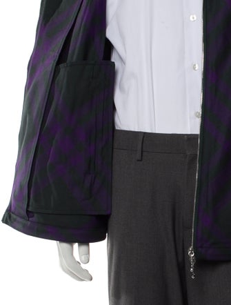 Burberry Plaid Print Jacket