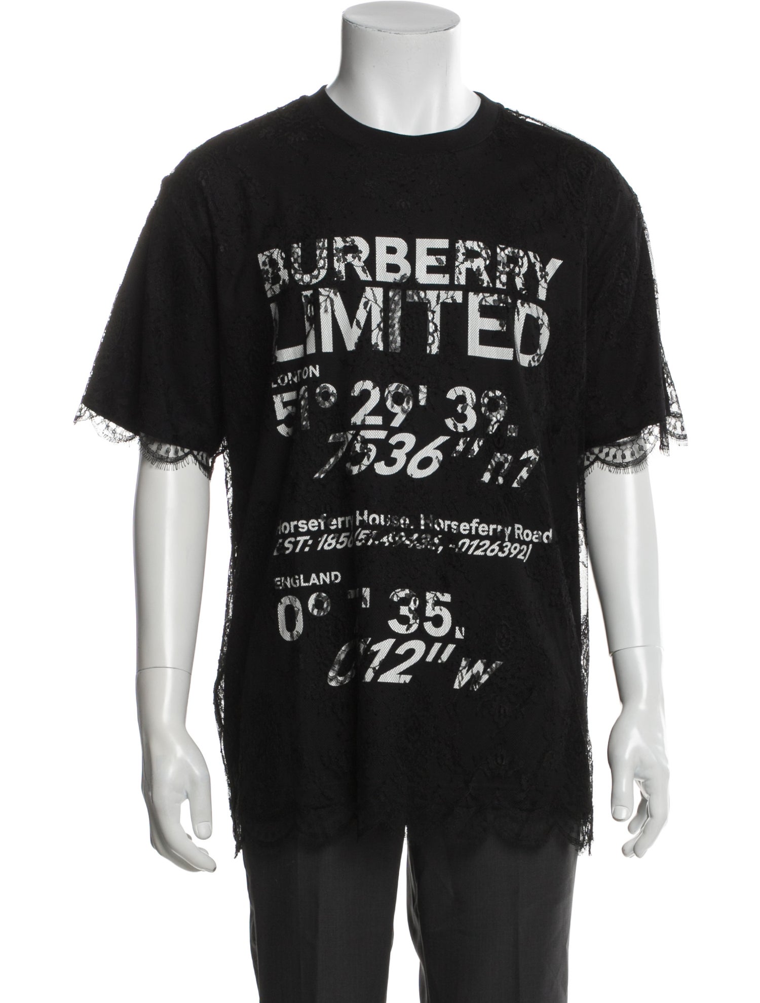 Burberry Graphic Print Crew Neck T-Shirt