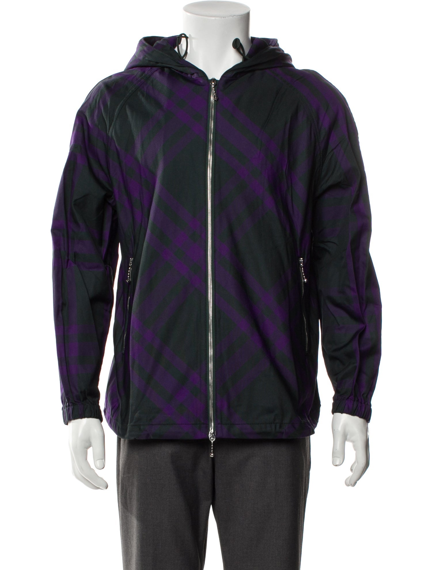 Burberry Striped Windbreaker