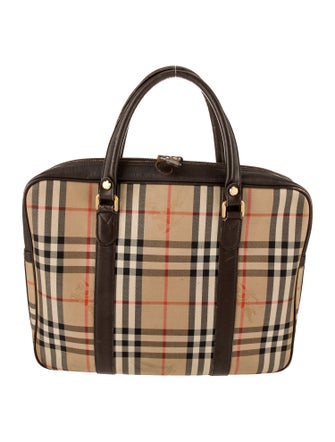 Burberry's Haymarket Check Briefcase