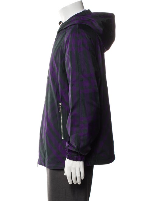 Burberry Plaid Print Windbreaker